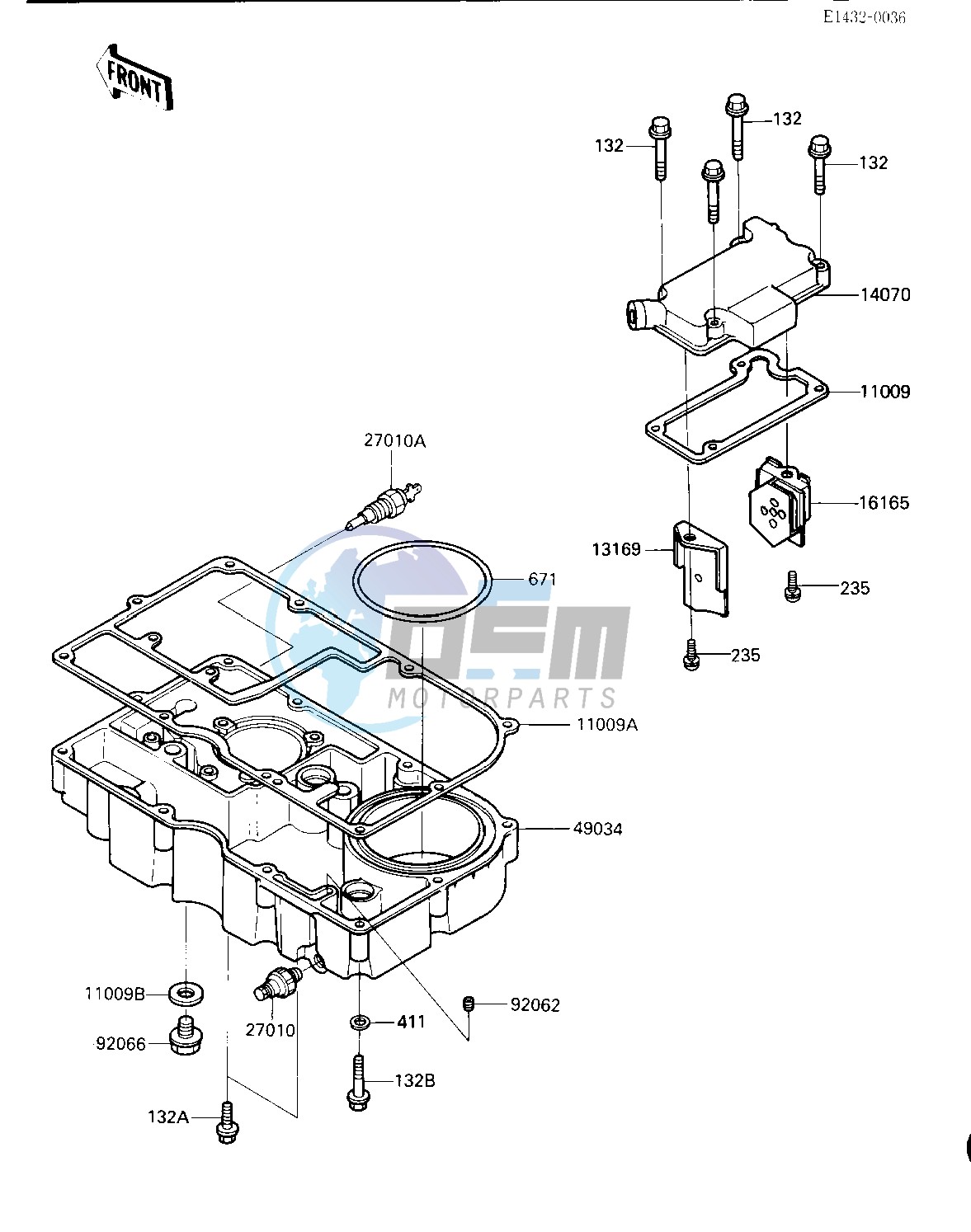 BREATHER COVER_OIL PAN -- -E_NO. 003101- -