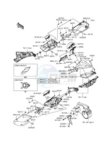 NINJA H2 ZX1000NFF XX (EU ME A(FRICA) drawing Side Covers/Chain Cover