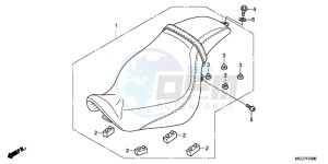 VT750C2BB Shadow E drawing SEAT (VT750C2B/C2S)