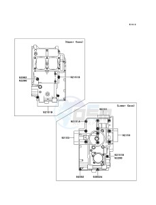 NINJA 250R EX250KCF GB XX (EU ME A(FRICA) drawing Crankcase Bolt Pattern