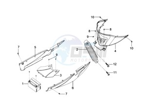 MIO 100 drawing REAR SUSPENSION - COWLING