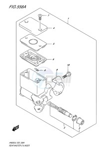 AN650Z ABS BURGMAN EXECUTIVE EU-UK drawing REAR MASTER CYLINDER