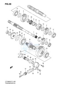 LT-F400 (P17) drawing TRANSMISSION (2)(MODEL K8 K9)