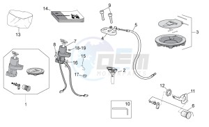 TUONO 1100 V4 FACTORY E4 ABS (APAC) drawing Lock hardware kit