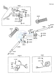 ZX 600 C [NINJA 600R] (C8-C9) [NINJA 600R] drawing HANDLEBAR