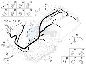 GTV 300HPE SEI GIORNI IE E4 ABS (NAFTA) drawing Main cable harness