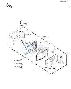 KLT 185 A [KLT185] (A1-A2) [KLT185] drawing TAILLIGHT