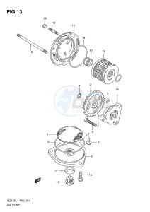 GZ125 (P02) drawing OIL PUMP