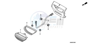 TRX250TMA U drawing TAILLIGHT