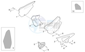 MX 50 drawing Central body - Supermotard