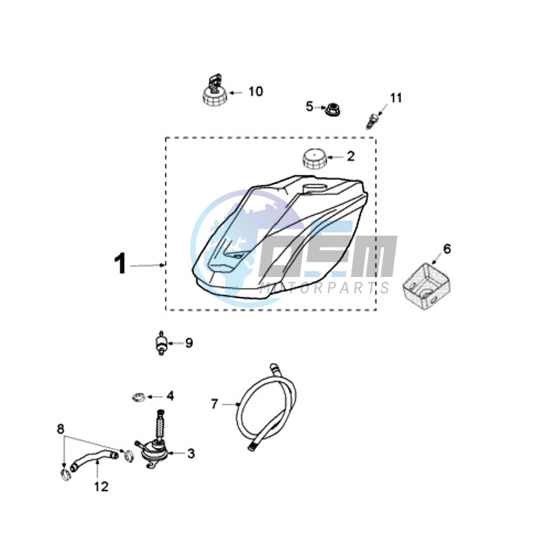 TANK AND FUEL PUMP