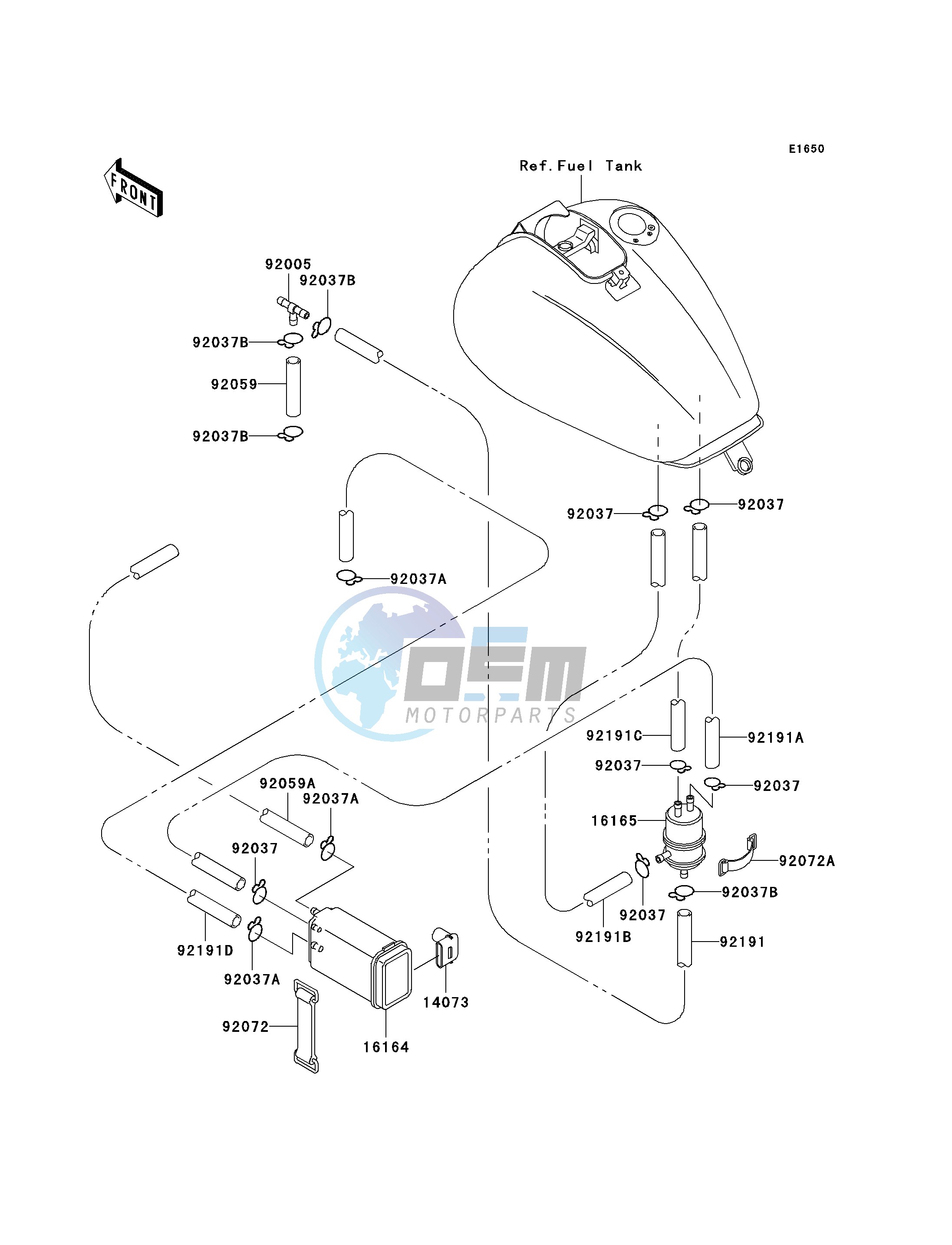 FUEL EVAPORATIVE SYSTEM-- CA- -