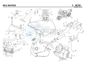 RS2 MATRIX 50 drawing EXHAUST,RADIATOR,TANK, AIRFILTER