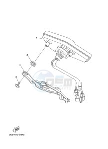 XT250 XT250D SEROW (1YB3) drawing METER