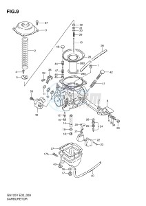 GN125 (E2) drawing CARBURETOR