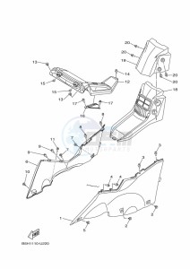 YXZ1000E YXZ1000R (B5JD) drawing SIDE COVER 2