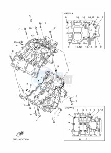 MT-03 MTN320-A (B9A9) drawing CRANKCASE