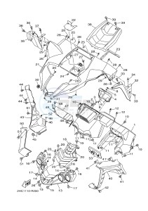 YXZ1000ES YXZ10YMSH YXZ1000R EPS SPECIAL EDITION (2HCF) drawing FRONT FENDER