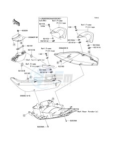 ER 650 A [ER-6N (EUROPEAN] (A6S-A8F) A8F drawing SEAT COVER