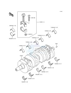 ZX 600 E [NINJA ZX-6] (E4-E6) [NINJA ZX-6] drawing CRANKSHAFT