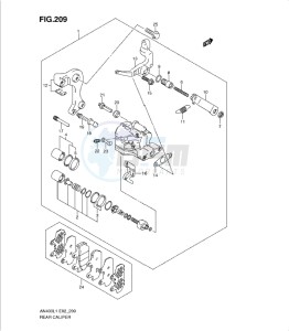 AN400Z drawing REAR CALIPER (AN400L1 E2)