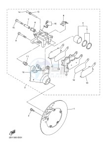 FZ1-N FZ1 (NAKED) 1000 (1EC4 1EC5 1EC6) drawing REAR BRAKE CALIPER