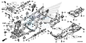 TRX500FA6F TRX500FA ED drawing FRAME BODY