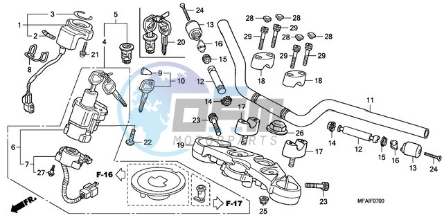 HANDLE PIPE/TOP BRIDGE