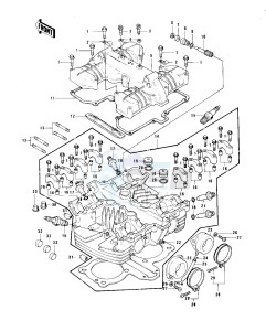 KZ 750 B (B1-B4) drawing CYLINDER HEAD_COVER