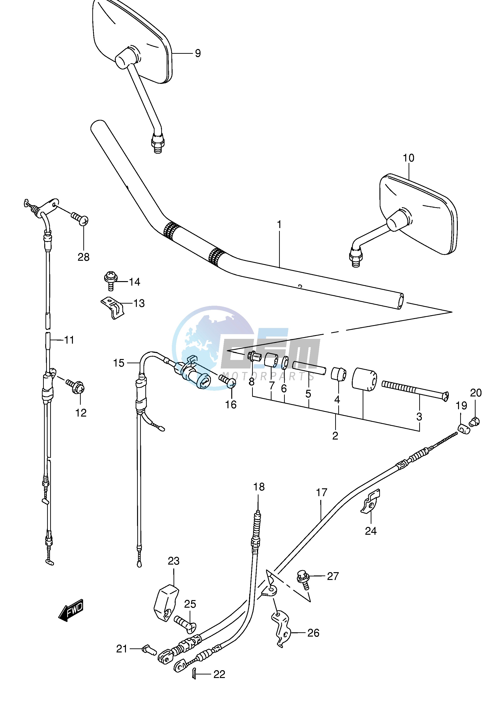 HANDLEBAR (MODEL K5)