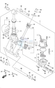 DF 300AP drawing Trim Cylinder w/Transom (L)