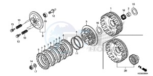 CBR250RAF CBR250RA Europe Direct - (ED) drawing CLUTCH