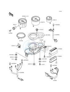 ZX 750 L [NINJA ZX-7] (L1-L3) [NINJA ZX-7] drawing METER-- S- -