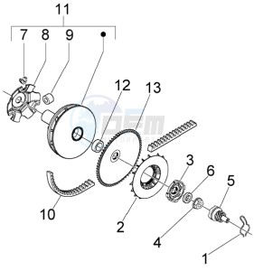 Liberty 50 4t RST Delivery drawing Driving pulley