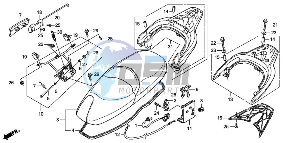 SEAT/REAR CARRIER