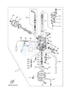 TT-R125 TT-R125LW (2CP2) drawing CARBURETOR