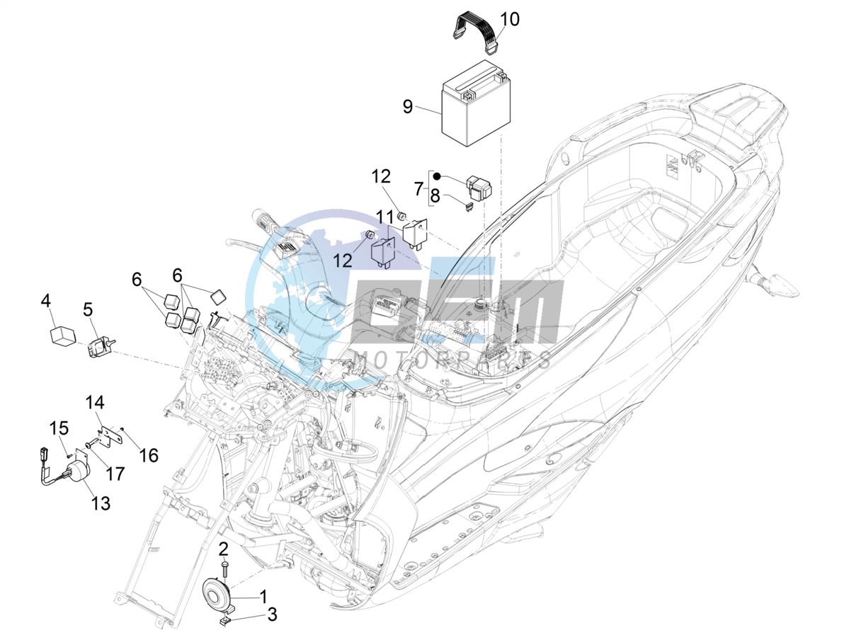 Remote control switches - Battery - Horn