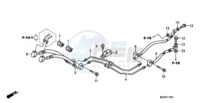 ST1300A9 Australia - (U / ABS MME) drawing REAR BRAKE HOSE (ST1300A)