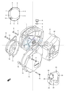 GSX1200 (E4) drawing CRANKCASE COVER