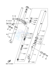 TT-R110E (B51K) drawing FRONT FORK