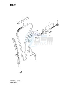 GSXF650 drawing CAM CHAIN