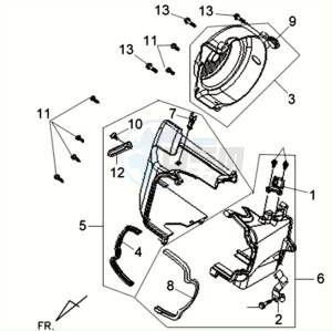 VS 125S drawing FLYWHEEL COVER