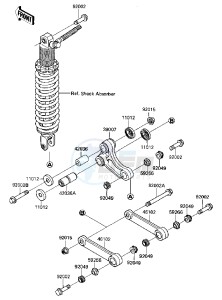 KX 80 J [BIG WHEEL] (J2) [BIG WHEEL] drawing REAR SUSPENSION