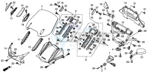 NT700V drawing UPPER COWL (NT700V8/NT700VA8)