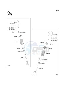 ZX 1000 M [NINJA ZX-10R] (C1) [NINJA ZX-10R] drawing VALVE-- S- -