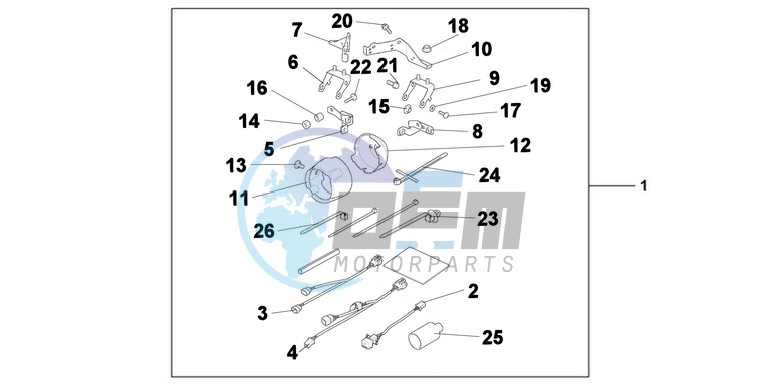 FRONT FOG LAMP ATTACHMENT KIT