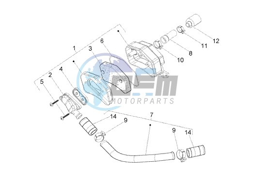 Secondary air box