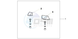 XL700V drawing PILLION ARM REST SET