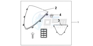 CBR1000RR9 France - (F / CMF MME REP) drawing WINDSCREEN