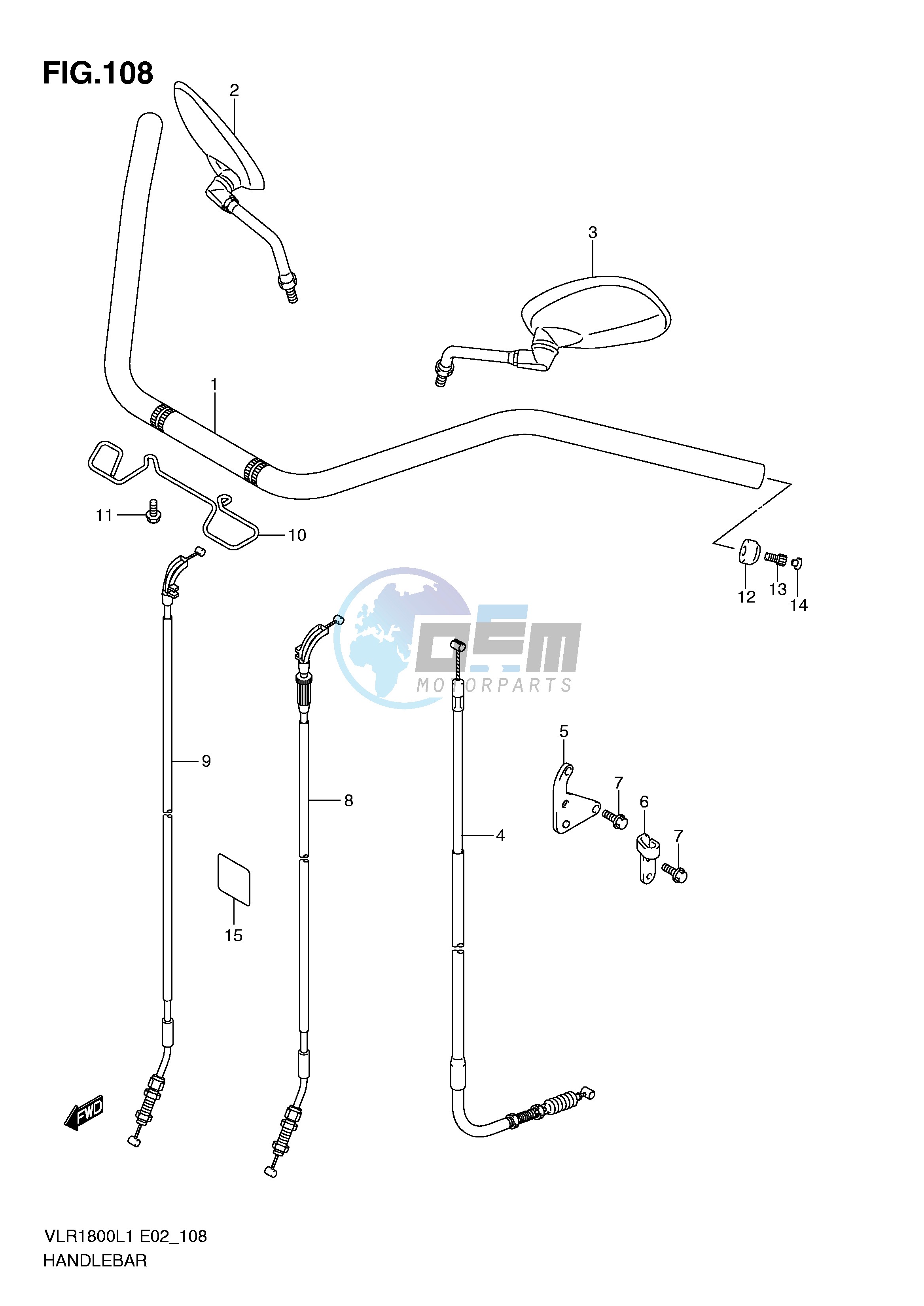 HANDLEBAR (VLR1800TL1 E24)